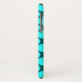 Grote Aqua Polka Dots op Blauwgroen Case-Mate iPhone Case (Achterkant/links)