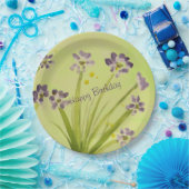 Grote aquarel ontwerper papieren bordje (Feest)