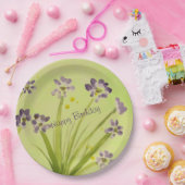 Grote aquarel ontwerper papieren bordje (Feest)