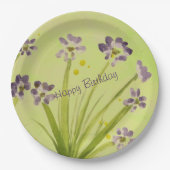 Grote aquarel ontwerper papieren bordje (Voorkant)