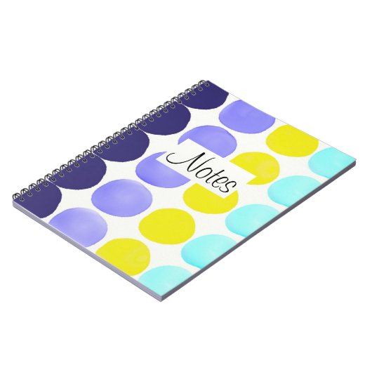 Grote aquarel stippen notitieboek (Linkerzijde)