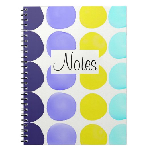 Grote aquarel stippen notitieboek (Voorkant)