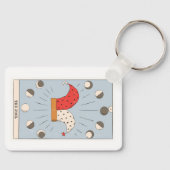 Grote arcana met de woltarotkaart sleutelhanger (Voorkant)