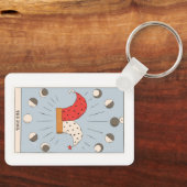 Grote arcana met de woltarotkaart sleutelhanger (Voorkant)
