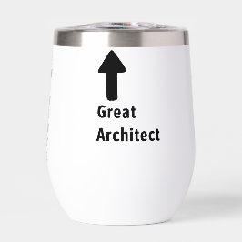 Grote Architect Grappige Pijl Bewerkbare Naam
