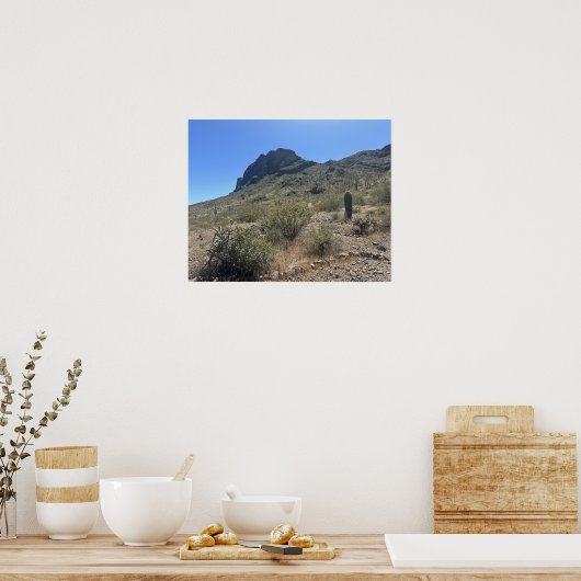 Grote Arizona Desert Picacho Peak State Park Poster (Keuken)