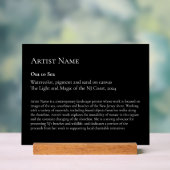 Grote Art Gallery Art Exhibit Plaques Acryl Bord (Neutraal)