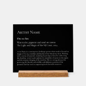 Grote Art Gallery Art Exhibit Plaques Acryl Bord (Voorkant)