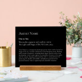 Grote Art Gallery Art Exhibit Plaques Acryl Bord (Huwelijk)