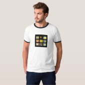 Grote artiesten blij gezicht shirt (Voorkant volledig)