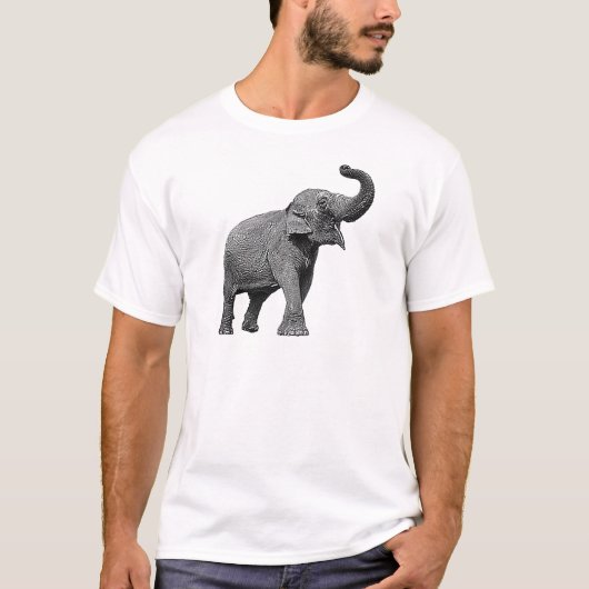 GROTE ASIAN ELEPHANT - INDIAN ELEPHANT T-SHIRT (Voorkant)
