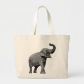 GROTE ASIAN ELEPHANT - INDIAN ELEPHANT TOTE BAG (Voorkant)