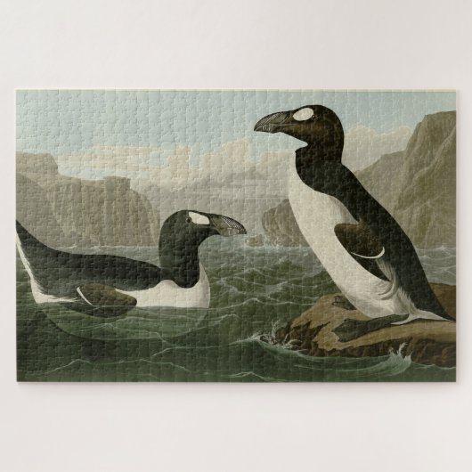 Grote auk - John James Audubon's vogels in Amerika Legpuzzel (Horizontaal)