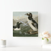 Grote auk - John James Audubon's vogels in Amerika Vierkante Klok (Huis)