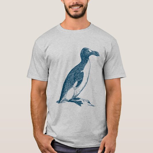 Grote Auk - Ocean Blue T-shirt (Voorkant)