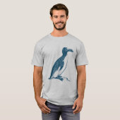 Grote Auk - Ocean Blue T-shirt (Voorkant volledig)