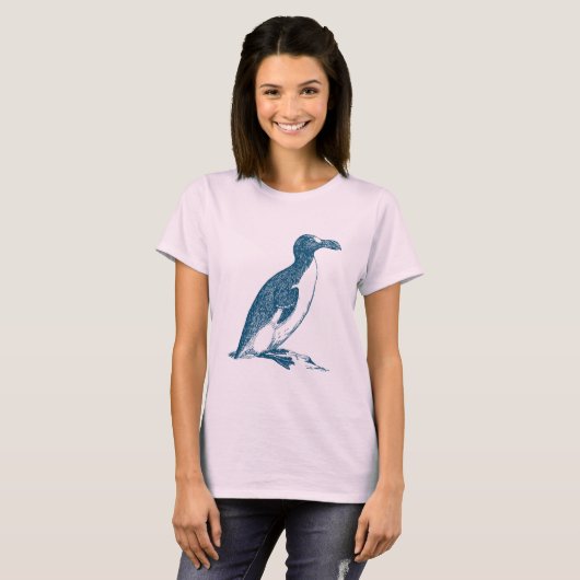 Grote Auk - Ocean Blue T-shirt (Voorkant volledig)