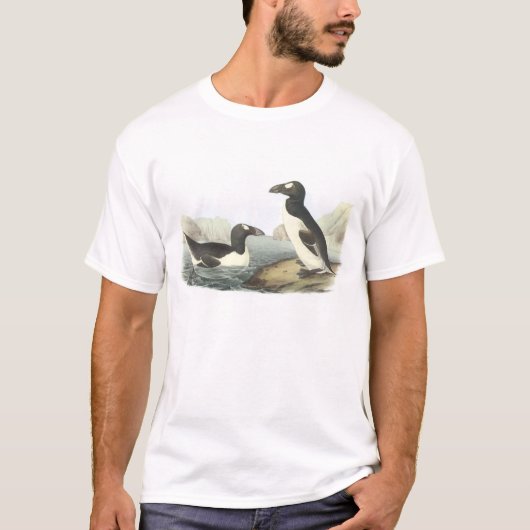 Grote Auk van Audubon T-shirt (Voorkant)