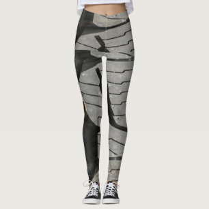 Grote Automotive Auto oude banden Black Road trips Leggings