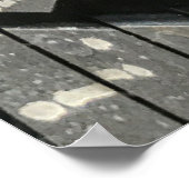 Grote Automotive Auto oude banden Black Road trips Poster (Hoek)