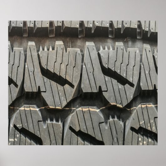 Grote Automotive Auto oude banden Black Road trips Poster (Voorkant)