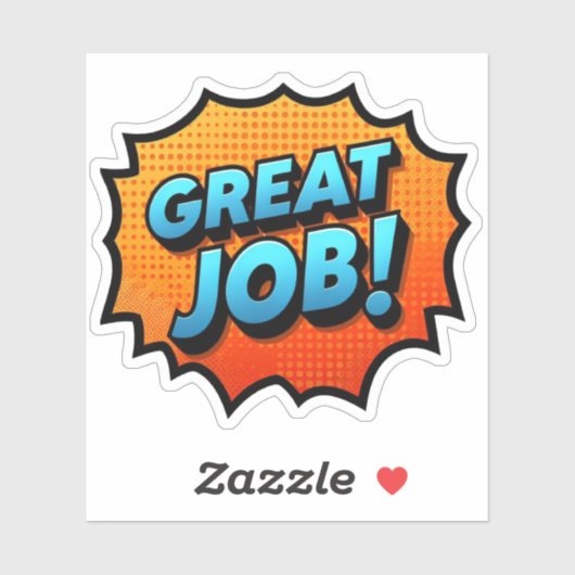 Grote baan Motivatie Sticker - Moedig succes aan (Vel)