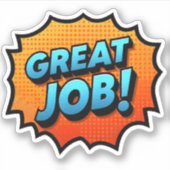 Grote baan Motivatie Sticker - Moedig succes aan (Voorkant)