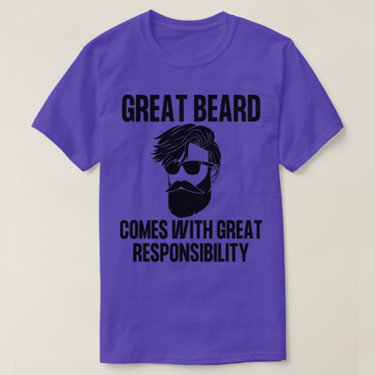 Grote baard komt uit de wereld met een grote veran t-shirt (Design voorkant)