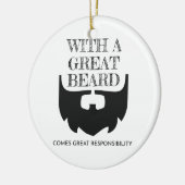 Grote baard krijgt een grote verantwoordelijkheid keramisch ornament (Links)