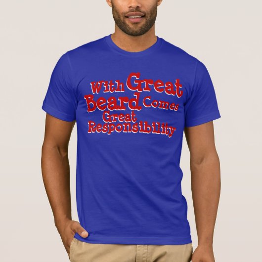 Grote baard t-shirt (Voorkant)