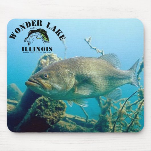 grote baars Mousepad Muismat (Voorkant)