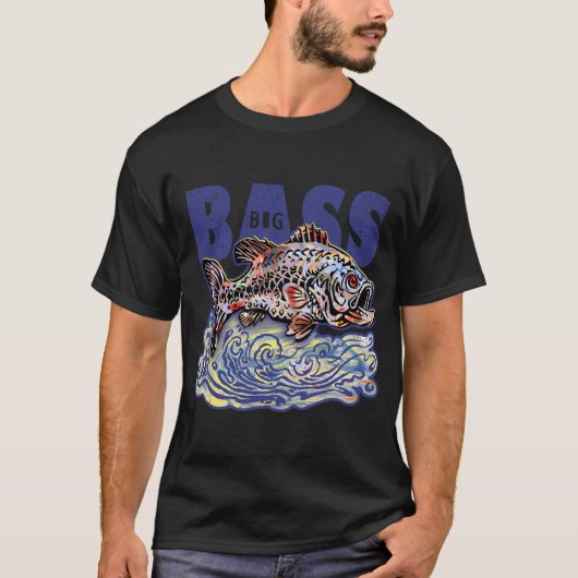 Grote Baars Origineel Ontwerp T-shirt (Voorkant)