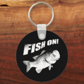 Grote baars vissen op sleutelhanger (Voorkant)