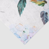 Grote Baby Blauwe Hortensia Bloem Tissuepapier (Detail)