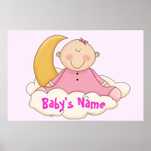 Grote Baby Nursery Mural Poster (Voorkant)