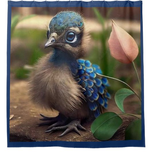 GROTE BABY PEACOCK DOUCHEGORDIJN (Voorkant)