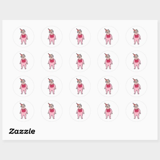 Grote Baby Sticker van Gran (Vel)