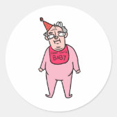 Grote Baby Sticker van Gran (Voorkant)