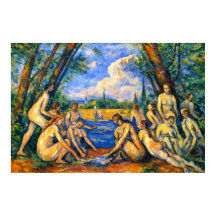 Grote baders door Paul Cézanne