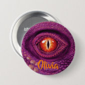 Grote Badge met monogram Dragon's Eye Ronde Button 7,6 Cm (Voorkant /achterkant)
