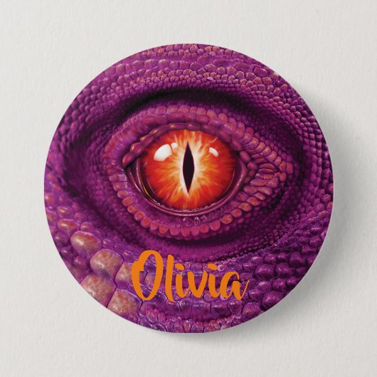 Grote Badge met monogram Dragon's Eye Ronde Button 7,6 Cm (Voorkant)