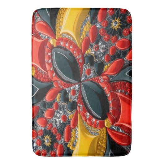 Grote badmat met Duitsland Kleuren (Voorkant Verticaal)