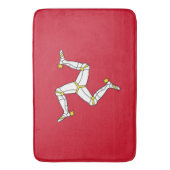 Grote badmat met Isle of Man vlag, Verenigd Konink (Voorkant Verticaal)