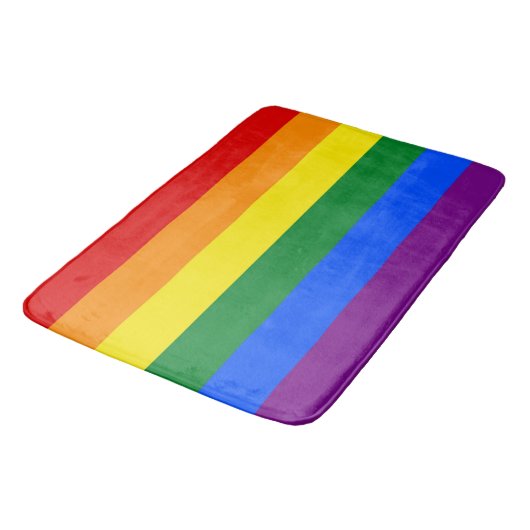 Grote badmat met lgbt vlag (Gekanteld)