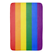 Grote badmat met lgbt vlag (Voorkant Verticaal)