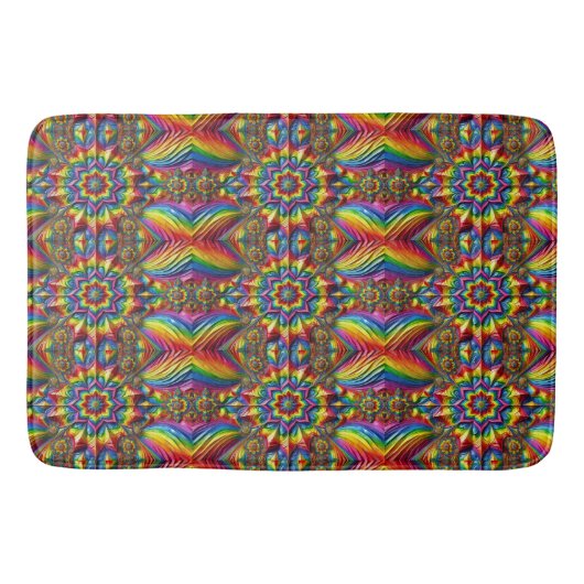 Grote badmat met LGBTQ kleuren (Voorkant)