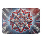 Grote badmat met Noorse kleuren (Voorkant)