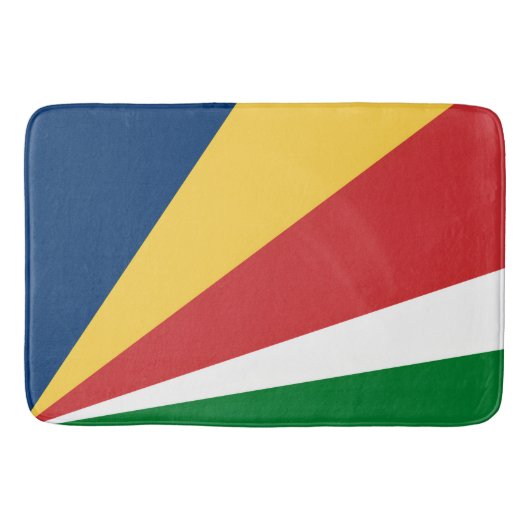 Grote badmat met Seychellen kleuren (Voorkant)