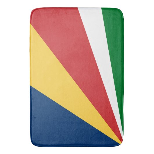Grote badmat met Seychellen kleuren (Voorkant Verticaal)