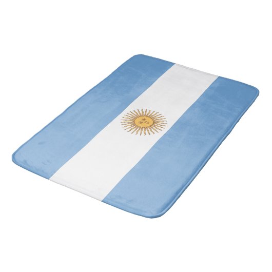 Grote badmat met vlag van Argentinië (Gekanteld)